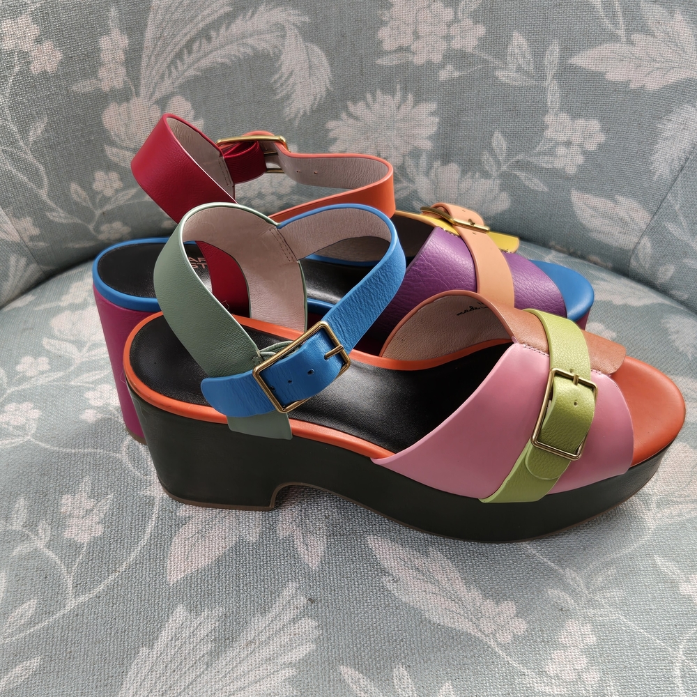 Charlotte Stone Raf platform sandals in the Solimar colorway - Picture 2 of 5